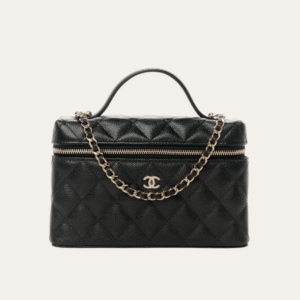 Chanel Vanity With Chain Black 7.9 Inches