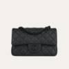 Chanel Classic Square Mini Flap Bag Black 7.9 Inches