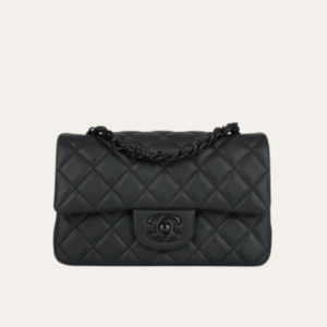 Chanel Classic Square Mini Flap Bag Black 7.9 Inches