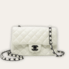 Chanel Classic Square Mini Flap Bag White 7.9 Inches