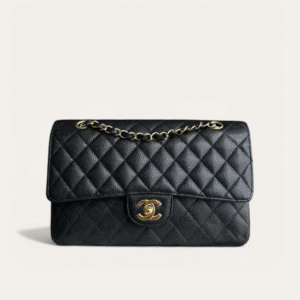 Chanel Classic Medium Flap Bag Black 10.2 Inches