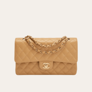 Chanel Classic Medium Flap Bag Nude 10.2 Inches