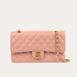 Chanel Classic Medium Flap Bag Light Pink 10.2 Inches