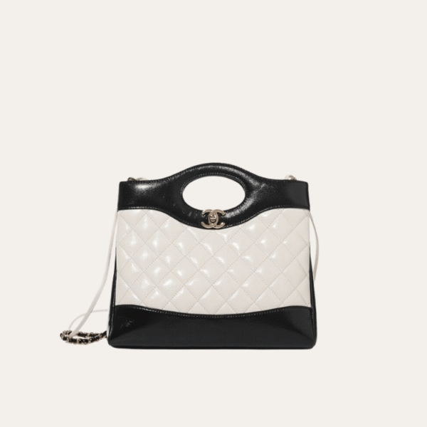 Chanel 31 Shopping Bag Black & White 13.8 Inches