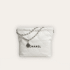 AURCN-BAG1072 Chanel 22 Bag Small Oiled Off-White/Cream 11.8 Inches