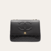 AURCN-BAG1085 Chanel Cc Logo Maxi Flap Bag Black 13.0 Inches