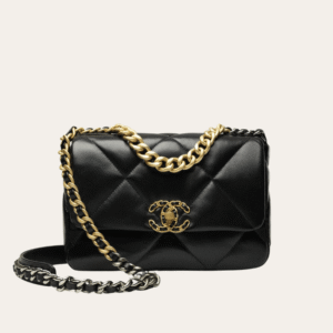 Chanel 19 Flap Bag Black 7.9 Inches AS1160-B04852-94305
