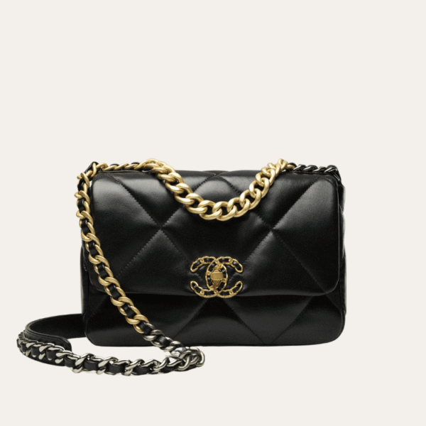 Chanel 19 Flap Bag Black 7.9 Inches AS1160-B04852-94305