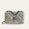 Chanel 19 Flap Bag Silver 10.2 Inches