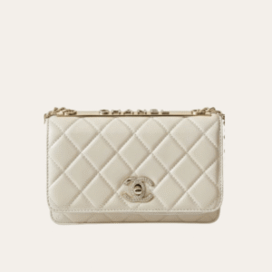 Chanel Trendy Cc Woc (Wallet On Chain) Off-White 7.5 Inches