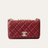 Chanel Trendy Cc Woc (Wallet On Chain) Burgundy 7.5 Inches