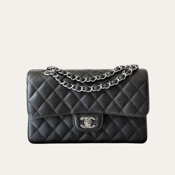 Chanel Mini Square Flap Bag Black 7.9 Inches