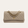 AURCN-BAG1131 Chanel Vintage-Style Flap Bag Khaki 15.7 Inches