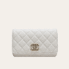 Chanel Flap Bag Woc (Wallet On Chain) White 7.5 Inches