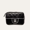 Chanel Camera Bag Mini Black 7.1 Inches