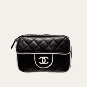 Chanel Camera Bag Mini Black 7.1 Inches