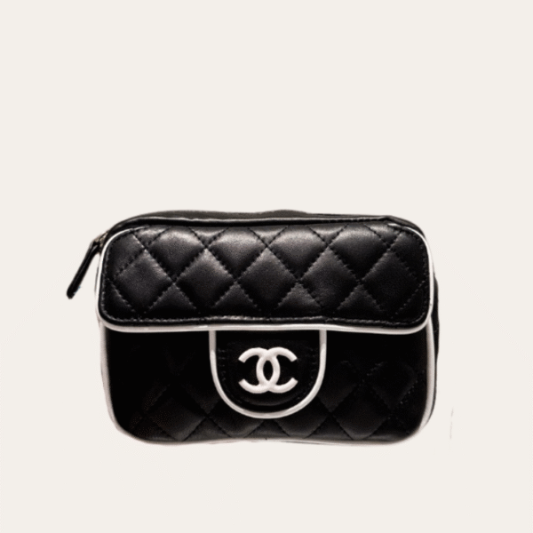 Chanel Camera Bag Mini Black 7.1 Inches