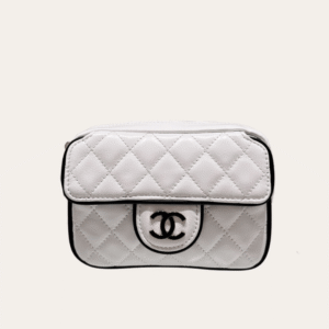 Chanel Camera Bag Mini White 7.1 Inches