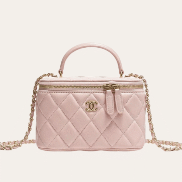 Chanel Classic Mini Vanity Case Light Pink 6.7 Inches