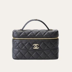 Chanel Mini Vanity Case Black 7.9 Inches