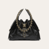 AURCN-BAG1161.png Chanel 25 Small Handbag Grained And Gold Tone Metal Black 10.2 Inches As5293 B20304 94305