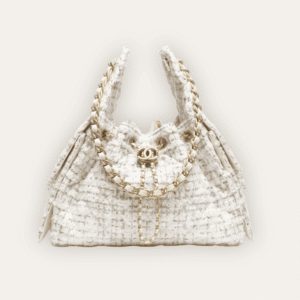 Chanel 25 Small Handbag Tweed And Gold Tone Metal 10.2 Inches AS5293 B21178 Nr774