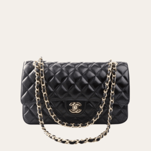 Chanel Classic Handbag Black 9.8 Inches