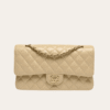 Chanel Classic Grain Gold Hardware Handbag Beige 9.8 Inches A01112