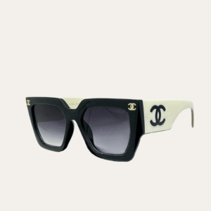 Chanel Vintage Black White Sunglasses