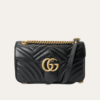 Gucci Gg Marmont Mini Matelassé Shoulder Bag Black 6.5 Inches