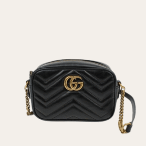 Gucci Gg Marmont Small Camera Bag Black 9.4 Inches