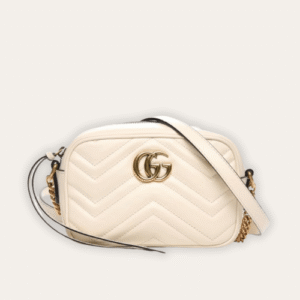 Gucci Gg Marmont Small Camera Bag Taupe 9.4 Inches