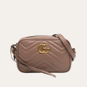 Gucci Gg Marmont Small Camera Bag Brown 9.4 Inches