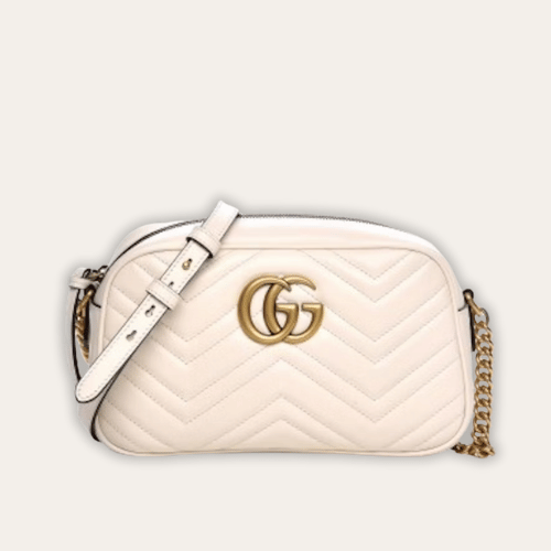 Gucci Gg Marmont Mini Camera Bag Beige 9.4 Inches