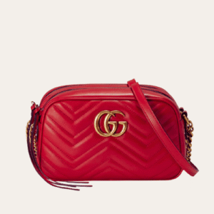 Gucci Gg Marmont Mini Camera Bag Red 9.4 Inches