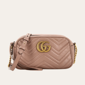 Gucci Gg Marmont Mini Camera Bag Taupe 9.4 Inches