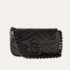 Gucci Gg Marmont Mini Belt Bag Black 6.5 Inches