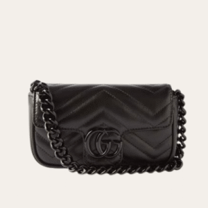 Gucci Gg Marmont Mini Belt Bag Black 6.5 Inches
