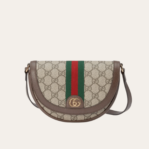 Gucci Ophidia Mini Shoulder Bag Beige Brown 6.7 Inches ‎838476 Fae0P 9746