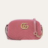 Gucci Gg Marmont Velvet Camera Bag Pink 9.4 Inches