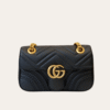 Gucci Gg Marmont Small Matelassé Shoulder Bag Black 9 Inches