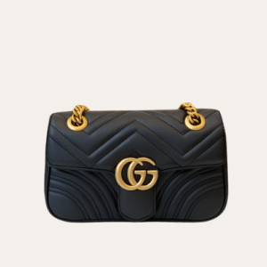 Gucci Gg Marmont Small Matelassé Shoulder Bag Black 9 Inches