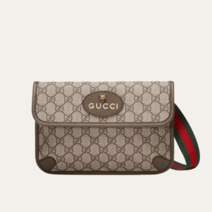 Gucci Tiger Head Gg Small Shoulder Bag Brown 9.4 Inches