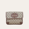 Gucci Tiger Head Gg Small Crossbody Bag Brown 8.3 Inches