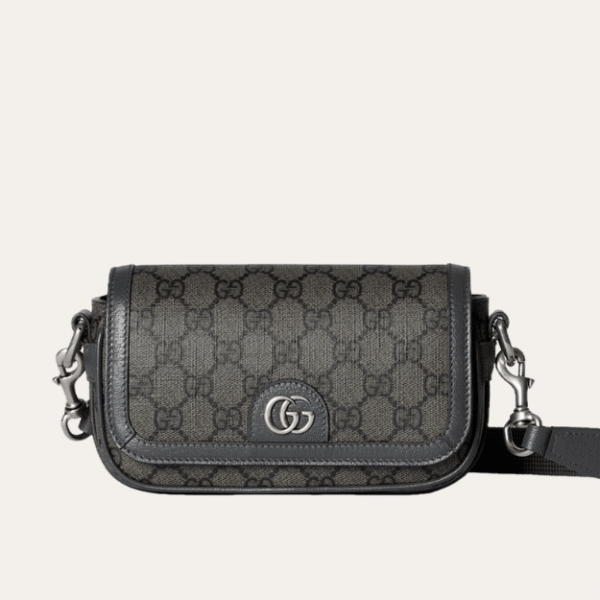Gucci Ophidia Gg Mini Camera Bag Black 7.5 Inches