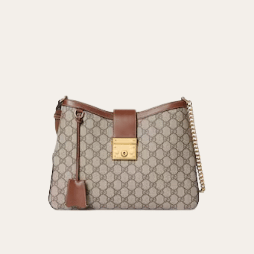 ‎Gucci Padlock Gg Supreme Shoulder Bag Beige 12.8 Inches 795113 KHNKG 8534