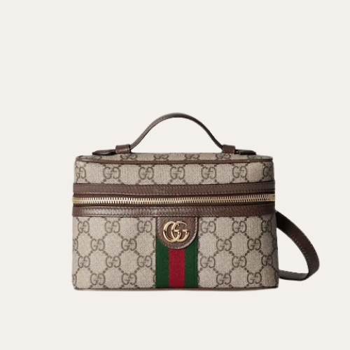 Gucci Ophidia Gg Vanity Bag Beige 6.3 Inches 838491 FAE0P 9746