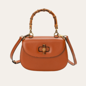 Gucci Bamboo 1947 Small Top Handle Bag Brown 9.4 Inches