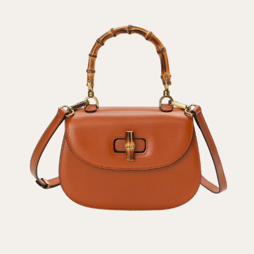 Gucci Bamboo 1947 Small Top Handle Bag Brown 9.4 Inches