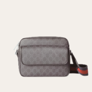 Gucci Ophidia Gg Supreme Messenger Bag Grey 9 Inches